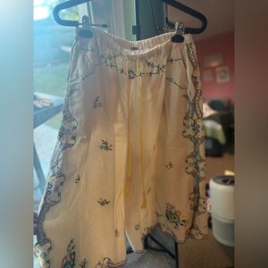 Free People Embroidered Pants